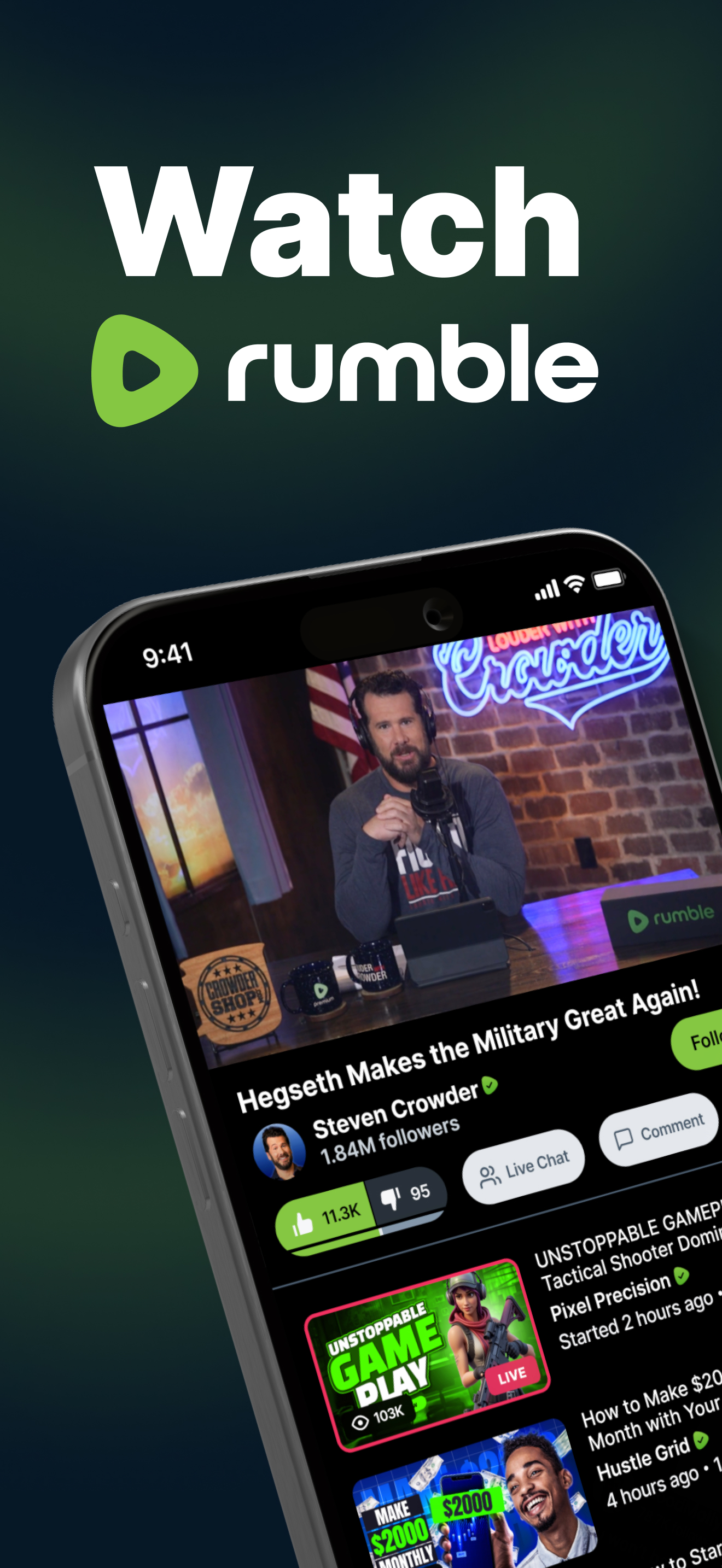 Rumble: Live Streaming, Videos