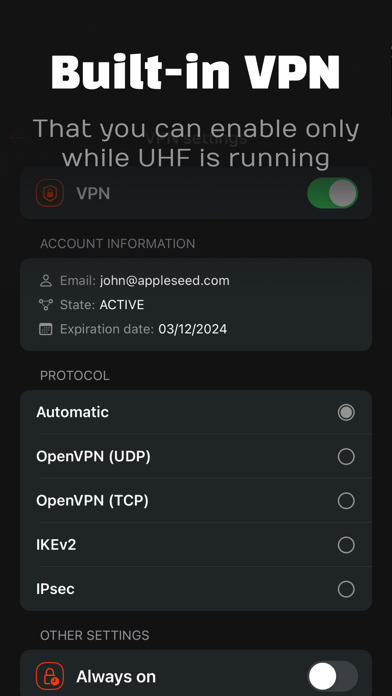 UHF - Love your IPTV Screenshot