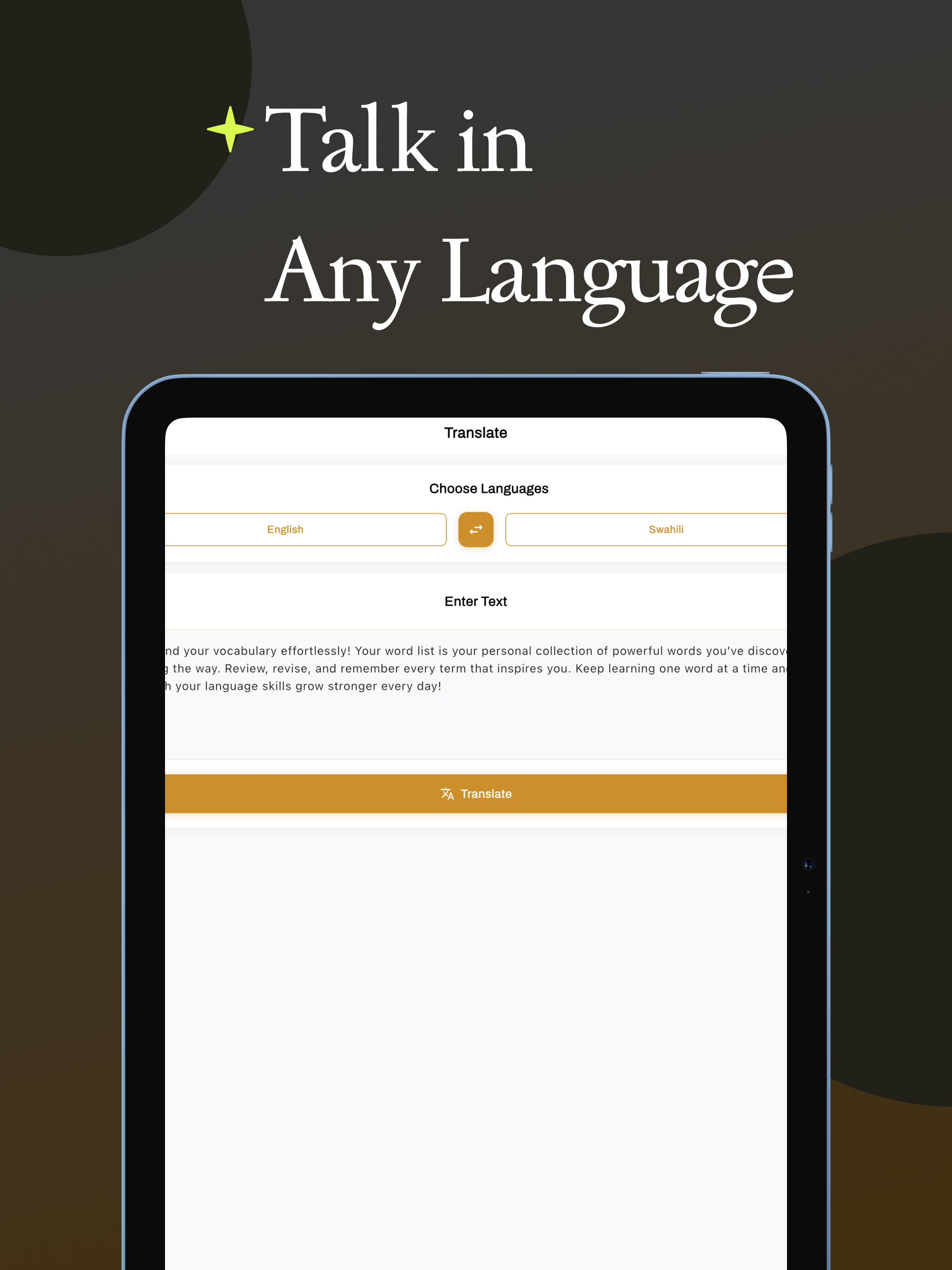 Swahili English translator screenshot 7