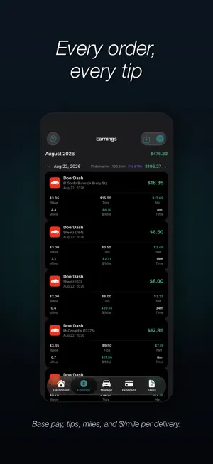 GigLedger Mileage Tax Tracker screenshot 4