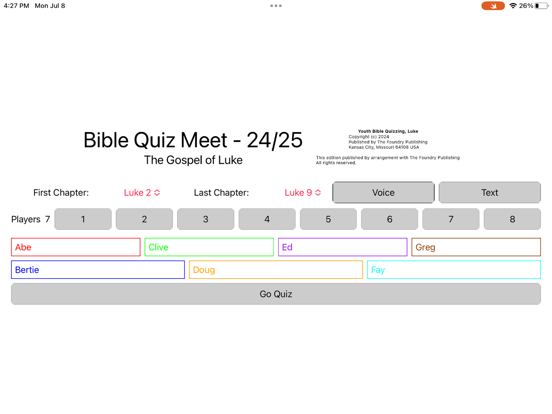 Screenshot #4 pour Bible Quiz Meet 2024/25