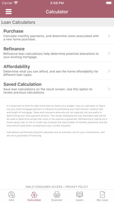 Mortgage2Go by Carter Bank Screenshot