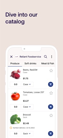 Reliant Foodservice screenshot