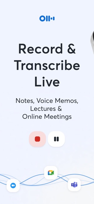 Screenshot of Otter Transcribe Voice Notes