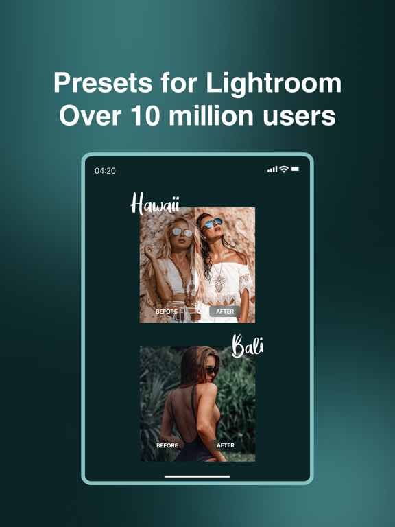 Presets for Lightroom - Editor iPad screenshot 1 - Photo & Video app