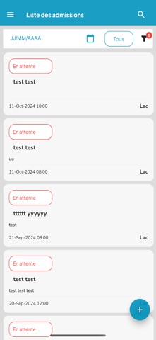 Demande Admission Screenshot 2 of 3