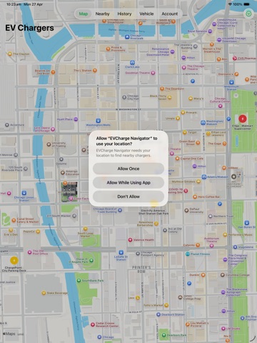 EVCharge Navigator iPad screenshot
