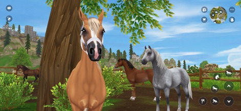 Star Stable Online: Horse Game - L'application dévoile la diversité des races équines et la beauté sereine des paysages verdoyants de Jorvik.