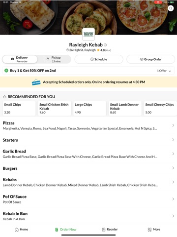 Rayleigh Kebab iPad screenshot