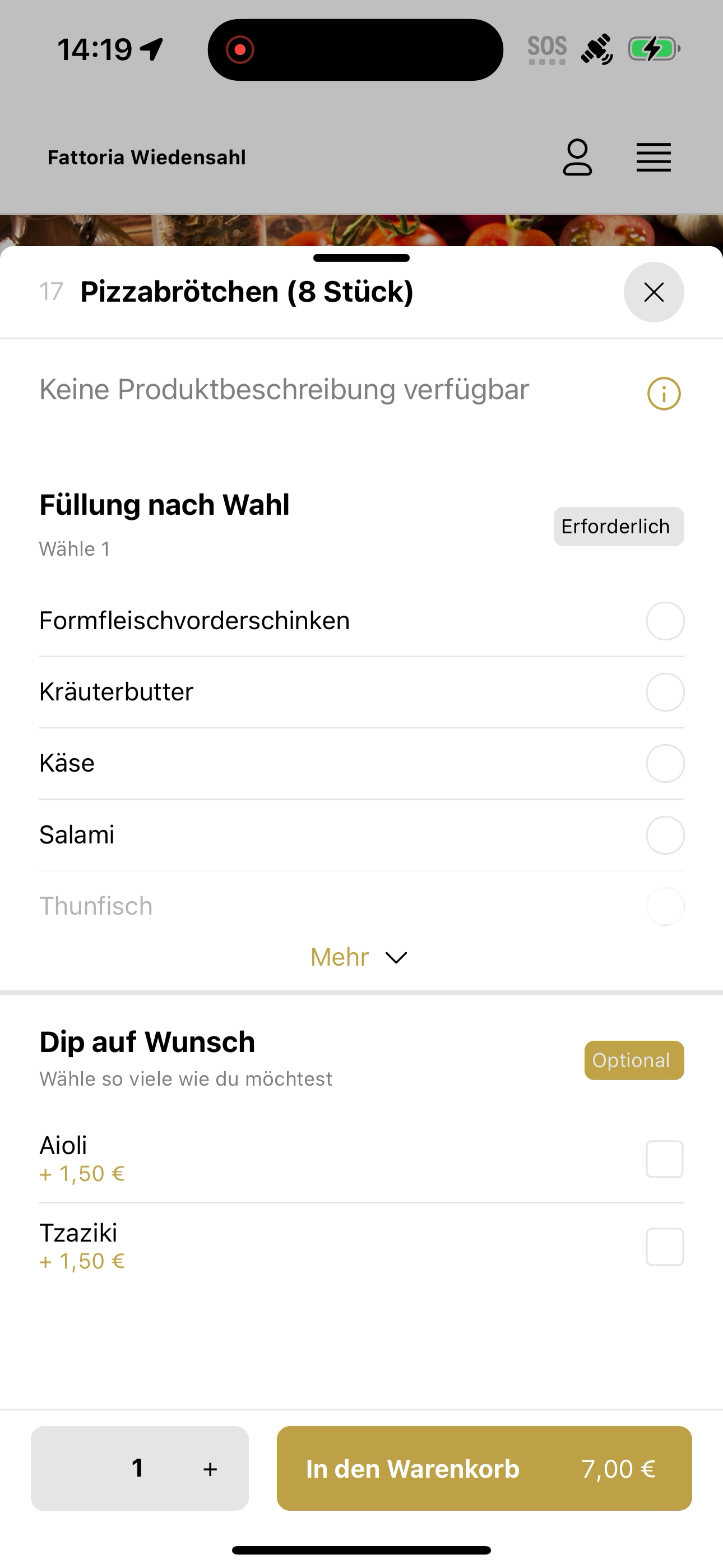 Fattoria Wiedensahl Pizza-Taxi screenshot 4