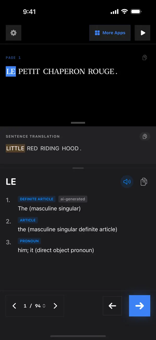 Screenshot #2 pour Red Riding Hood French