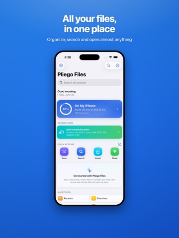 Pliego Files iPad screenshot