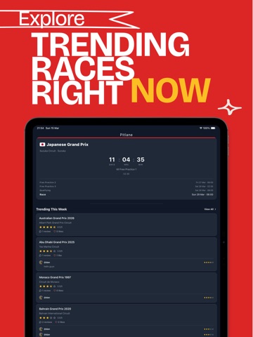 Pitlane iPad screenshot