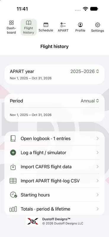 APART: Flight Logbook screenshot 2 of 10