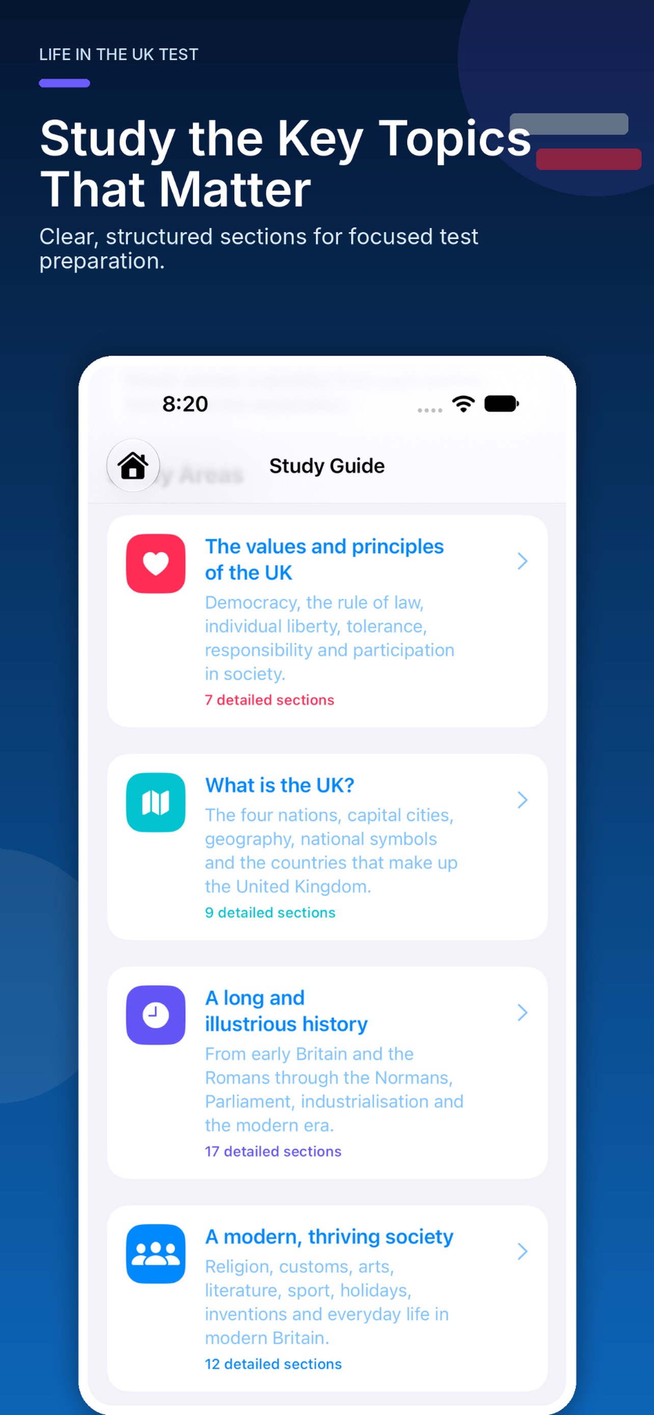 Screenshot 3 of UK Citizenship Test Prep 2026