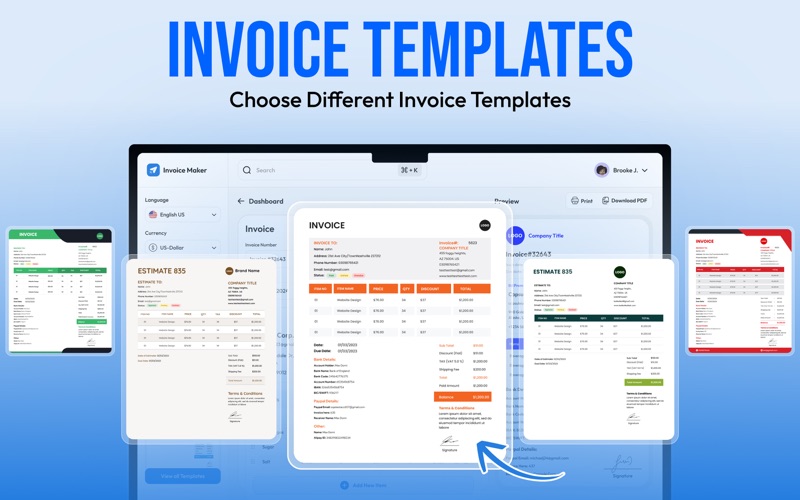 Billit-Invoice Maker & Creator Screenshot