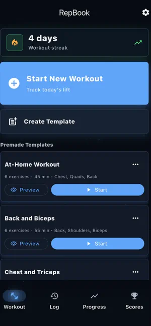 RepBook - Workout Log screenshot 3