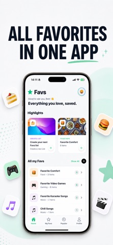 Favs - Favorites & Wishlists screenshot