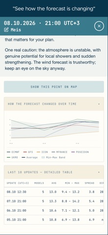 Windtrack: Wind Forecast iPhone screenshot 4