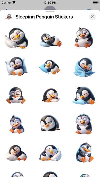 Screenshot #1 pour Sleeping Penguin Stickers
