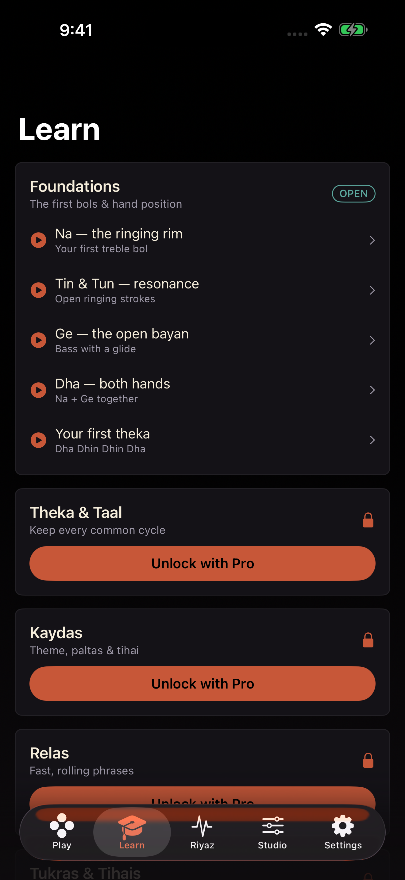 Dha: Tabla Bols and Taal