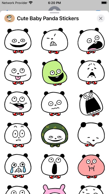 Cute Baby Panda Stickers screenshot-5