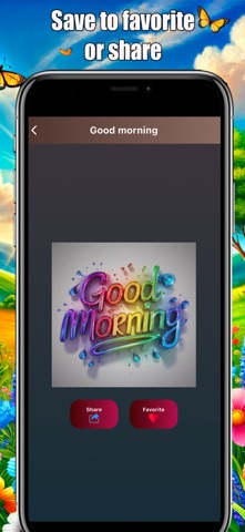 Good morning to friends iPhone screenshot