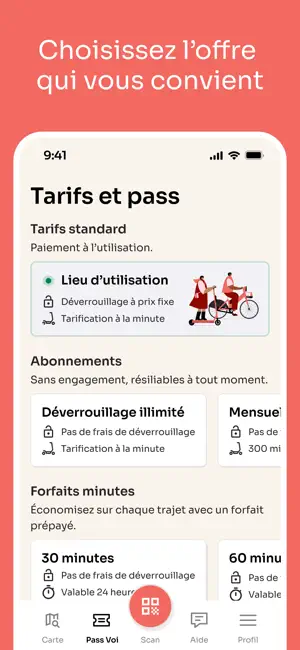 Voi – trottinettes et vélos iPhone screenshot 4