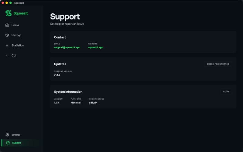 SqueezIt: Image Compressor screenshot