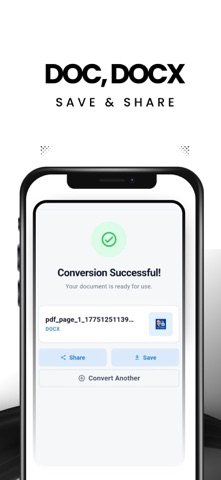 PDF 2 Word: AI OCR Converter iPhone screenshot