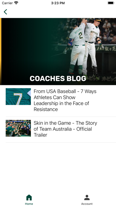 Baseball Australia Education Screenshot