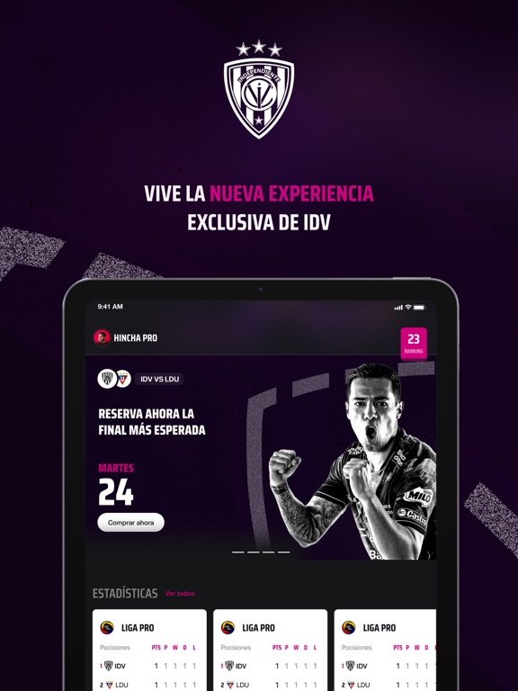 Independiente del Valle iPad screenshot 1 - Sports app