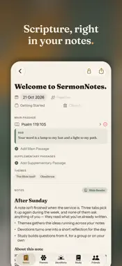 SermonNotes screenshot 1