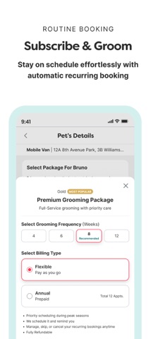 Groomit On-Demand Grooming iPhone screenshot