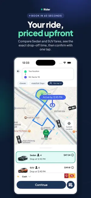 HireMe - Taxi Booking App screenshot 2