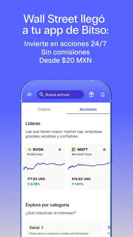 Bitso: Ahorra e Invierte fácil screenshot 4 of 8
