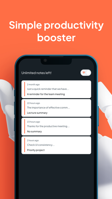 AI Voice to text note taker Screenshot