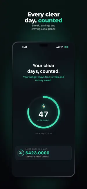 Quit Smoking: ClearDay Tracker screenshot 1