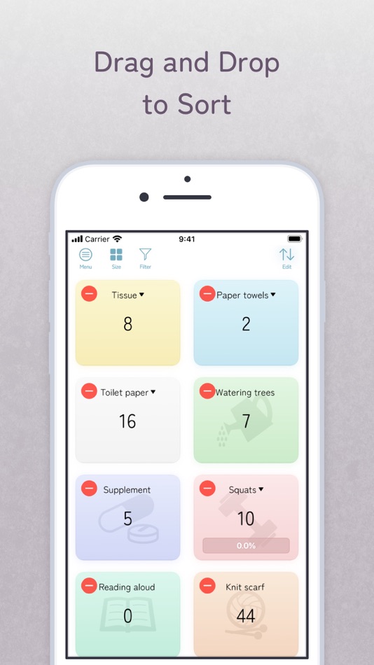 #9. Colory Tally Counter (iOS) 由: Hikari Mano