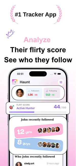 Haunt - Recent Follow Tracker screenshot 1