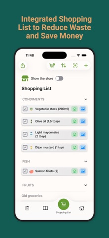 Meal Planner & Grocery List iPhone screenshot 2