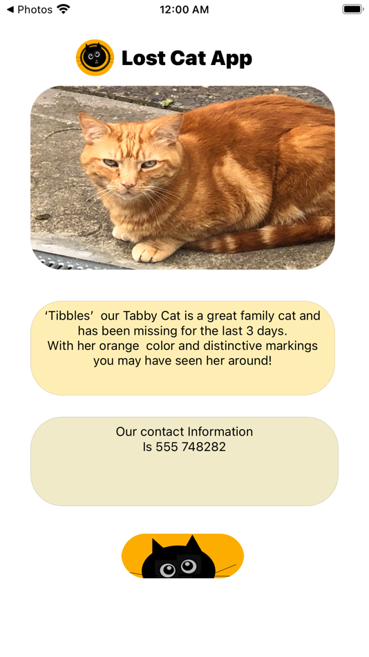 #1. Lost Cat App (iOS) 由: Feargal Tobin