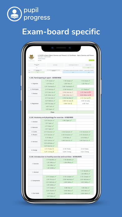 Pupil Progress App screenshot