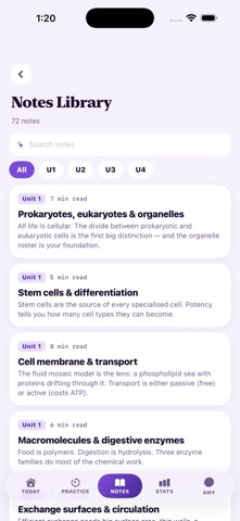 QCAA Study Biology iPhone screenshot