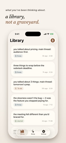 MindWander · Brain Dump Screenshot 5 of 6