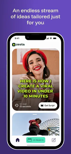 Zesta.ai – AI Script & Video screenshot 1