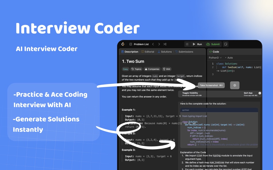 #1. Invisible AI Interview Coder (macOS) بواسطة: AI Agent