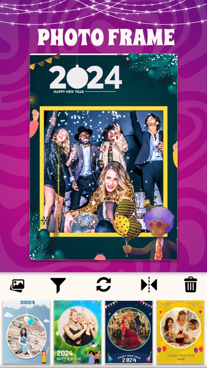 New Year Frames Photo Collage