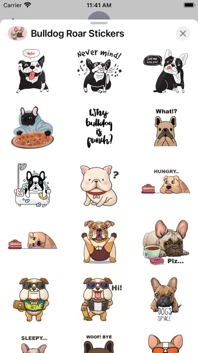 Bulldog Roar Stickers Screenshot