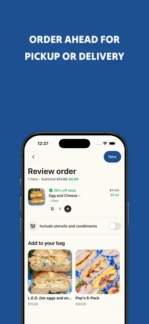 Pop's Bagels - Order Now screenshot 2